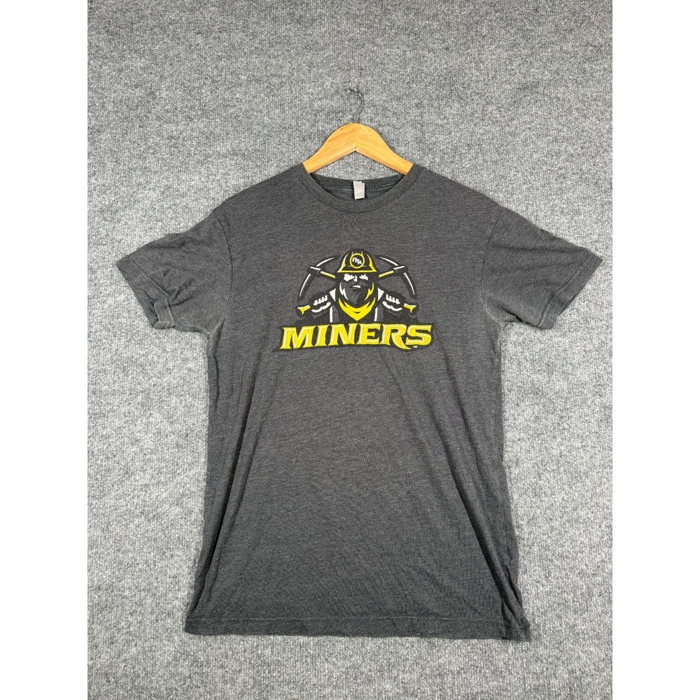 Next Level Prospect Ridge Miners Academy T-Shirt Mens Medium Gray Graphic Tee